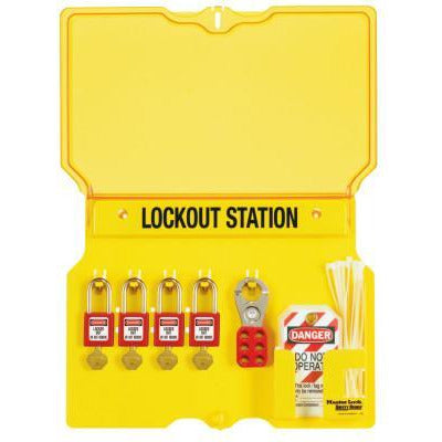 Master Lock Safety Series™ Lockout Stations with Key Registration Cards, Width [Max]:16 in
