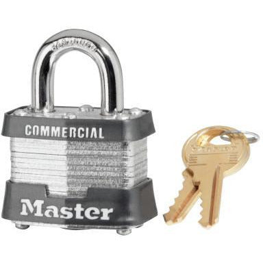 Master Lock No. 3 Laminated Steel Pin Tumbler Padlocks