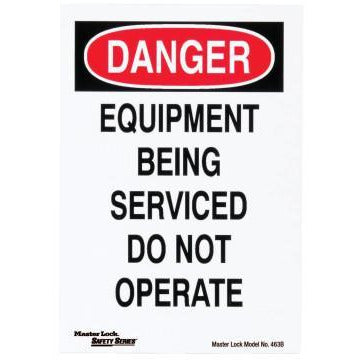Master Lock Safety Series™ Lockout Signs