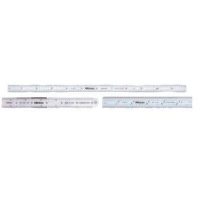 Mitutoyo Series 182 Steel Rulers, Graduation(s):1/10; 1/100; 1 mm; 0.5 mm; 1/32; 1/64; 1/32 in; 1/64 in