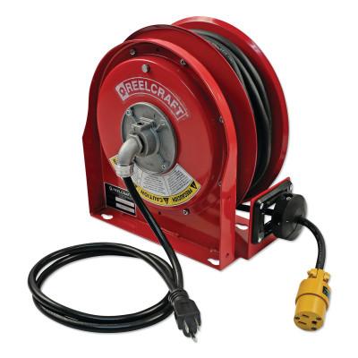 Reelcraft Heavy Duty Power and Light Cord Reels, Includes:Cord