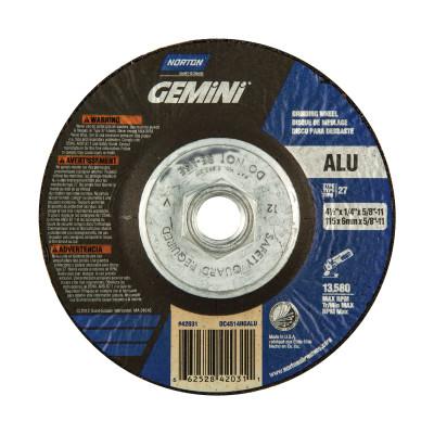 Norton Grinding Wheels, Abrasive Trade Name:Norton Gemini, Arbor Diam [Nom]:5/8 in