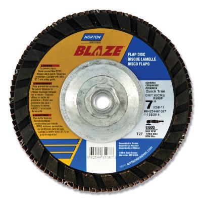 Norton Blaze™ Quick Trim Type 27 Plastic Plates, Roughness Grade:Fine, Grit:120