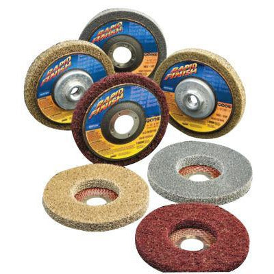 Norton Rapid Finish™ Bear-Tex Unified Wheels, Abrasive Material:Aluminum Oxide