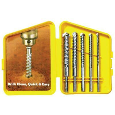 Irwin Hanson® 611 Series Carbide-Tipped Rotary Hammer Masonry Drill Bit Sets