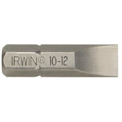 Irwin® Slotted Insert Bits, Drive Size [Nom]:1/4 in (hex), Tip Size Symbol (Nom):10 - 12
