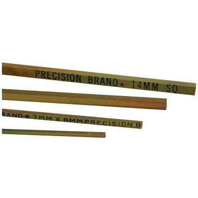 Precision Brand Square Gold Dichromate Plated Keystocks