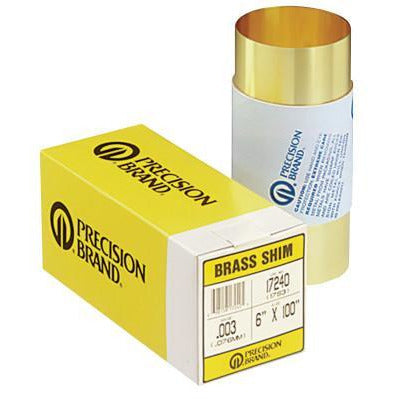 Precision Brand Brass Shim Stock Rolls