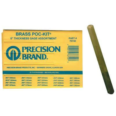 Precision Brand Brass Poc-Kit® Thickness Gage Assortments