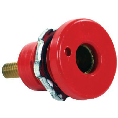 Cam-Lok® F Series Connectors, Mounting:Panel/Threaded Stud, Color:Black, Connection Type:Female Receptacle