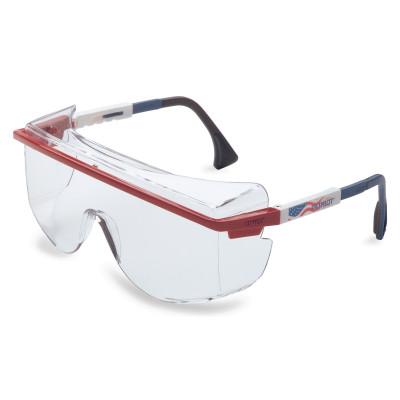 Honeywell Uvex™ Astrospec OTG® 3001 Eyewear, Frame Color:Blue/Red/White
