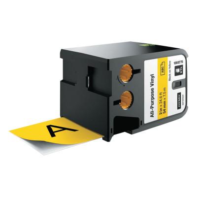 DYMO® RHINO™ XTL™ Labels, Resistance:Moisture; UV; Chemical, Color:Yellow with Black Print