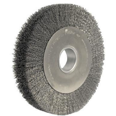 Weiler® Wide-Face Crimped Wire Wheels, Speed [Max]:4,000 rpm, Face Width:1 5/8 in