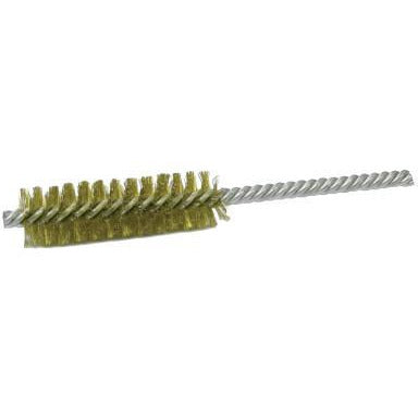 Weiler® Double-Spiral Double-Stem Power Tube Brushes, Filter Material:Brass, Wt.:0.69 lb