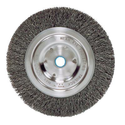Weiler® Vortec Pro® Crimped Wire Wheels, Packing Type:Display Pack, Type:Narrow Face, Speed [Max]:6,000 rpm, Bristle Diam:0.008 in, Bristle Material:Carbon Steel