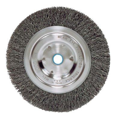 Weiler® Vortec Pro® Crimped Wire Wheels, Packing Type:Display Pack, Type:Narrow Face, Speed [Max]:6,000 rpm, Bristle Diam:0.006 in, Bristle Material:Carbon Steel
