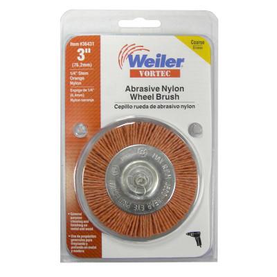 Weiler® Vortec Pro® Knot Wire Wheels, Bristle Diam:0.022 in