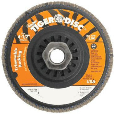 Weiler® Trimmable Tiger® Flap Discs
