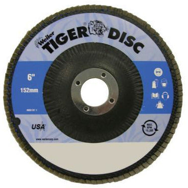 Weiler® Tiger® Disc Abrasive Flap Discs