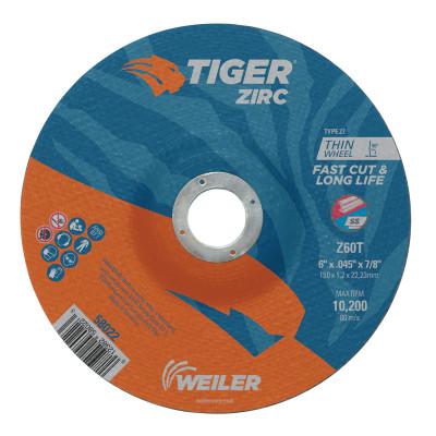 Weiler® Tiger® Zirc Thin Cutting Wheels