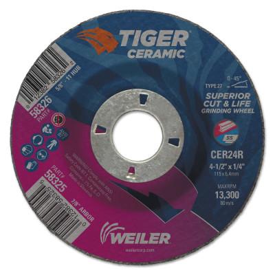 Weiler® Tiger® Ceramic Grinding Wheels