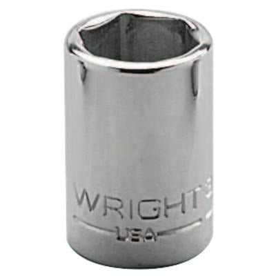 Wright Tool 3/8" Dr. Standard Sockets, Measuring System:Inch, No. of Points:12, Head Width [Nom]:1 in (opening side)
