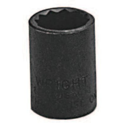 Wright Tool 3/8" Dr. Standard Sockets, Measuring System:Inch, No. of Points:12, Head Width [Nom]:3/4 in (opening side)