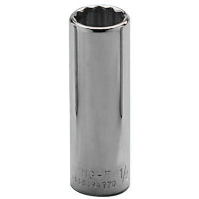 Wright Tool 3/8" Dr. Deep Sockets, Measuring System:Inch, Head Width [Nom]:37/64 in (opening side); 5/8 in (drive side)