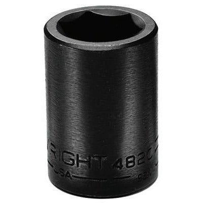 Wright Tool 1/2" Dr. Standard Impact Sockets, Locking Type:Ball, Measuring System:Inch