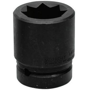 Wright Tool 8 Point Double Square Impact Railroad Sockets, Drive Size [Nom]:1 in
