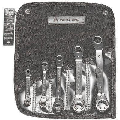 Wright Tool 5 Pc. Ratcheting Offset Box Wrench Sets
