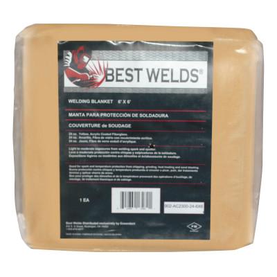 Best Welds Welding Blankets, Material:Fiberglass, Color:Yellow