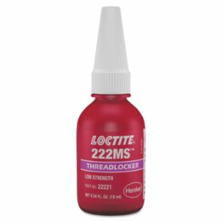 222MS Threadlockers, Low Strength/Small Screw, 10 mL, Purple